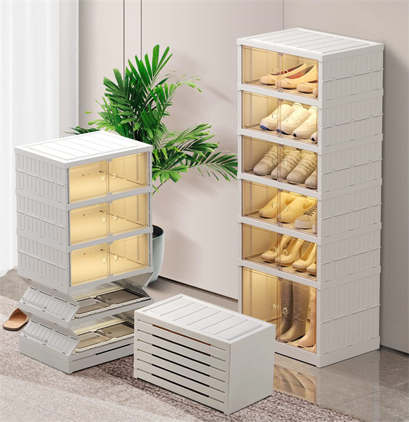 Plastic shoe rack